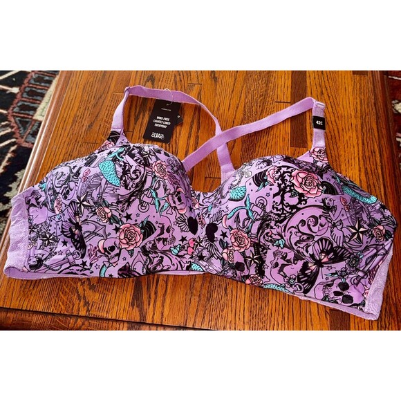 torrid Other - NWT Torrid curve pinup mermaid skull wireless bra size 42C